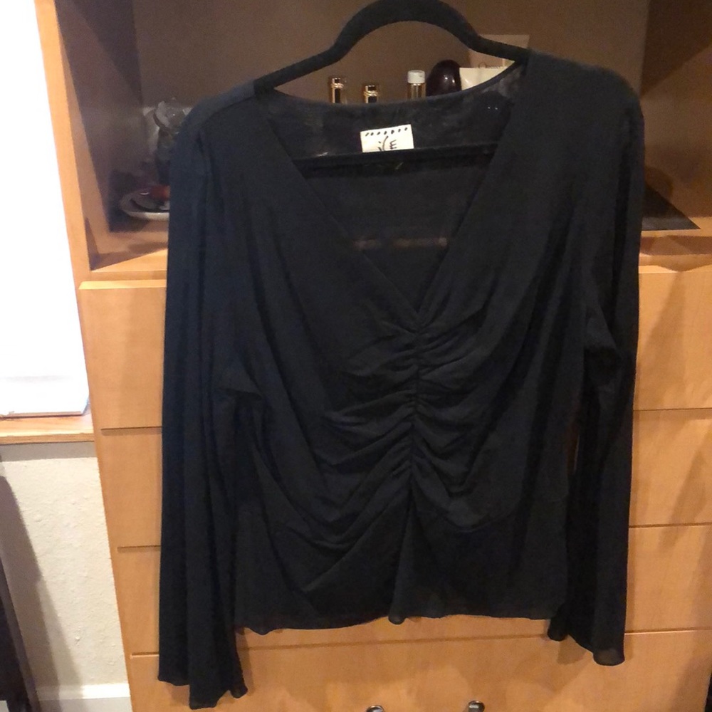Dressy semi sheer top